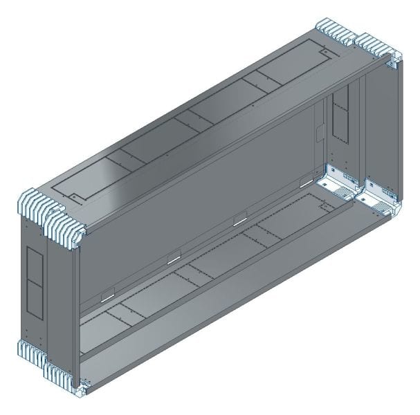 MEHLER - Putzwanne m. Rückwand, komplett außen B1206xH528xT245mm