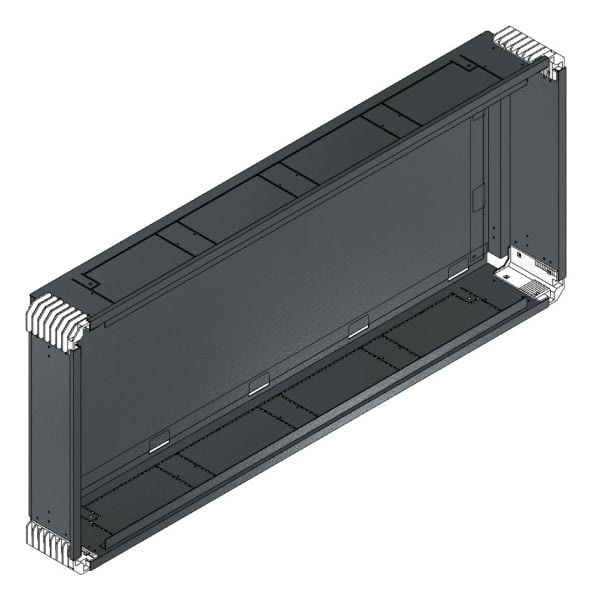MEHLER - Putzwanne m. Rückwand, komplett außen B1206xH528xT150mm