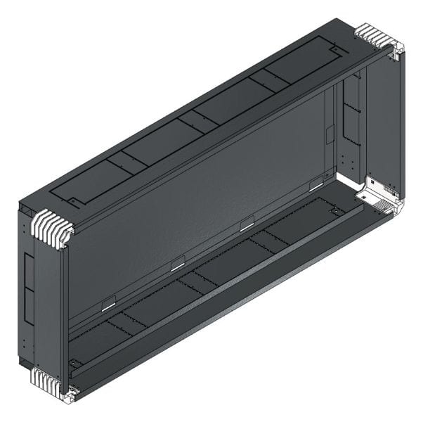 MEHLER - Putzwanne m. Rückwand, komplett außen B1206xH528xT200mm