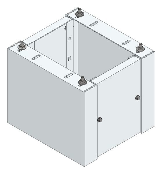 MEHLER - Standsockel f. Freiluftvert Breite A Breite 350 Höhe 320mm, Tiefe 380mm