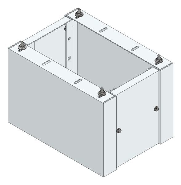 MEHLER - Standsockel f. Freiluftvert Breite A Breite 350 Höhe 320mm, Tiefe 480mm