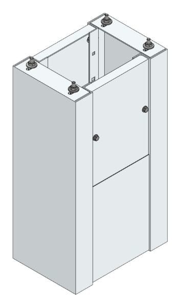 MEHLER - Standsockel f. Freiluftvert Breite A Breite 350 Höhe 635mm, Tiefe 240mm
