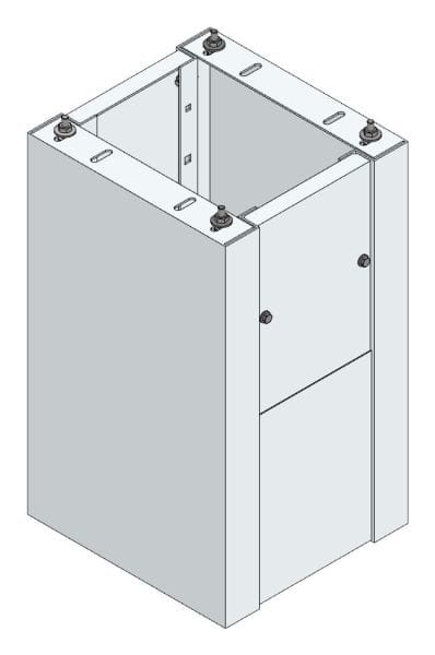 MEHLER - Standsockel f. Freiluftvert Breite A Breite 350 Höhe 635mm, Tiefe 380mm