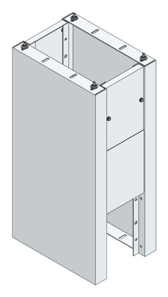 MEHLER - Eingrabsockel f. Freiluftvert Breite A Breite 350 Höhe 950mm, Tiefe 480mm