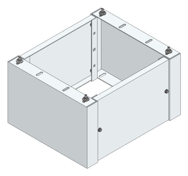 MEHLER - Standsockel f. Freiluftvert Breite B Breite 565 Höhe 320mm, Tiefe 480mm