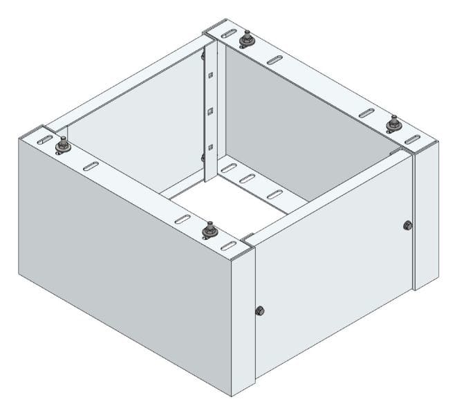 MEHLER - Standsockel f. Freiluftvert Breite B Breite 565 Höhe 320mm, Tiefe 580mm
