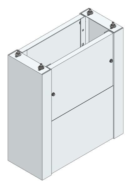 MEHLER - Standsockel f. Freiluftvert Breite B Breite 565 Höhe 635mm, Tiefe 240mm