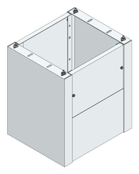 MEHLER - Standsockel f. Freiluftvert Breite B Breite 565 Höhe 635mm, Tiefe 480mm