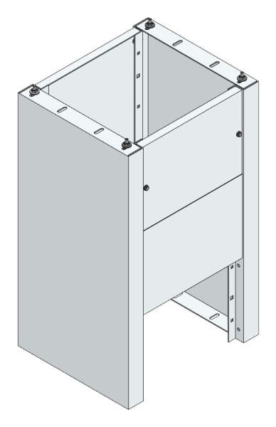 MEHLER - Eingrabsockel f. Freiluftvert Breite B Breite 565 Höhe 950mm, Tiefe 480mm
