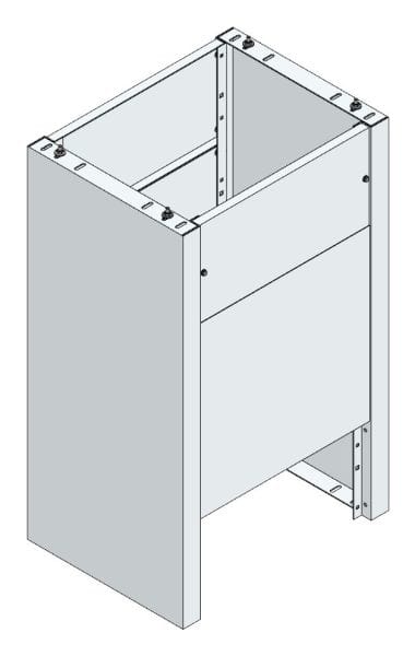 MEHLER - Eingrabsockel f. Freiluftvert Breite C Breite 765 Höhe 1265mm, Tiefe 580mm