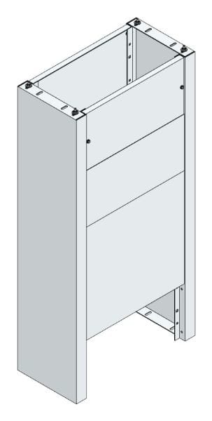 MEHLER - Eingrabsockel f. Freiluftvert Breite C Breite 765 Höhe 1580mm, Tiefe 380mm