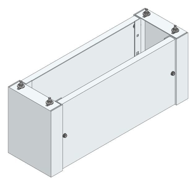 MEHLER - Standsockel f. Freiluftvert Breite C Breite 765 Höhe 320mm, Tiefe 240mm