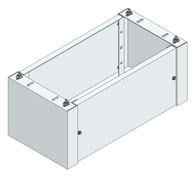 MEHLER - Standsockel f. Freiluftvert Breite C Breite 765 Höhe 320mm, Tiefe 380mm
