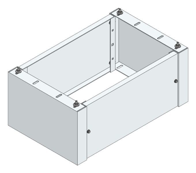 MEHLER - Standsockel f. Freiluftvert Breite C Breite 765 Höhe 320mm, Tiefe 480mm