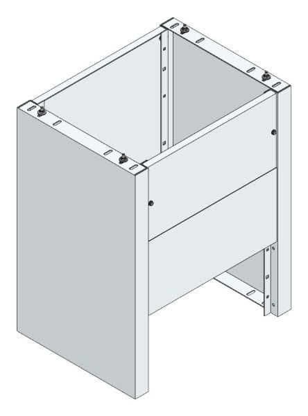 MEHLER - Eingrabsockel f. Freiluftvert Breite C Breite 765 Höhe 950mm, Tiefe 580mm