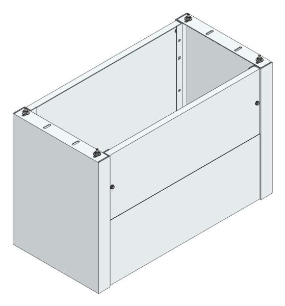 MEHLER - Standsockel f. Freiluftvert Breite D Breite 975 Höhe 635mm, Tiefe 480mm