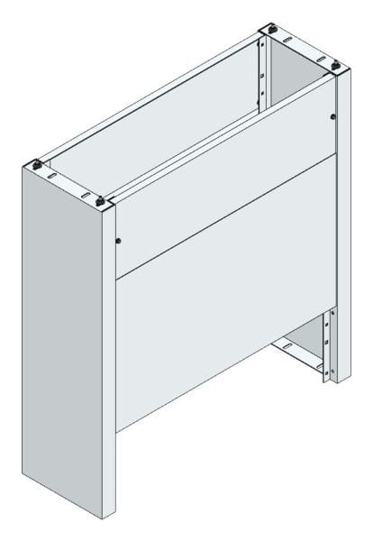 MEHLER - Eingrabsockel f. Freiluftvert Breite E Breite 1185 Höhe 1265mm, Tiefe 380mm