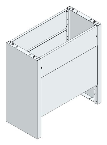 MEHLER - Eingrabsockel f. Freiluftvert Breite E Breite 1185 Höhe 1265mm, Tiefe 580mm