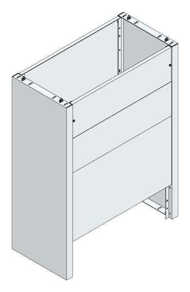 MEHLER - Eingrabsockel f. Freiluftvert Breite E Breite 1185 Höhe 1580mm, Tiefe 580mm