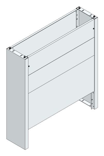 MEHLER - Eingrabsockel f. Freiluftvert Breite F Breite 1480 Höhe 1580mm, Tiefe 380mm