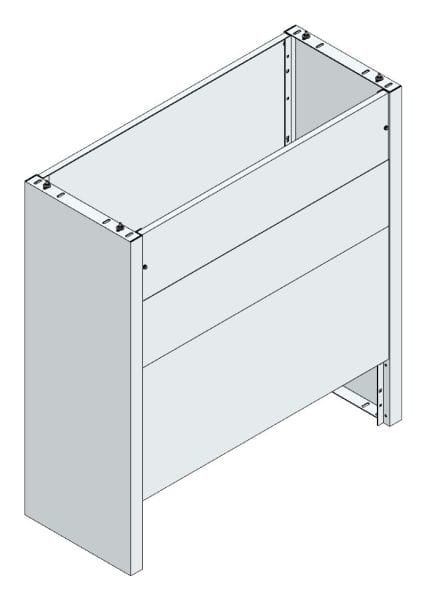 MEHLER - Eingrabsockel f. Freiluftvert Breite F Breite 1480 Höhe 1580mm, Tiefe 580mm