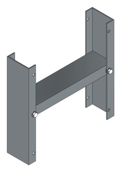 MEHLER - Sockelversteifungsset für Freiluft-Sockel Tiefe 330mm
