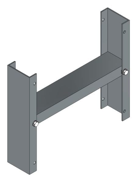 MEHLER - Sockelversteifungsset für Freiluft-Sockel Tiefe 380mm