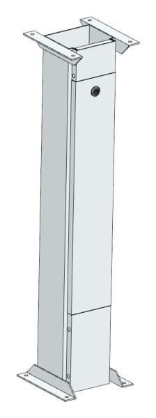 MEHLER - Standfuß+Bodenbefestigung B250xH1100xT250mm
