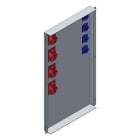 MEHLER - Steckdosenblech Breite B, Höhe 800mm