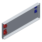 MEHLER - Steckdosenblech Breite D, Höhe 300mm