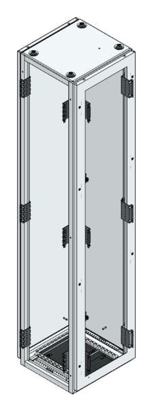 MEHLER - TSRM-Eckschrank BxTxH 400x400x1800mm inkl. Rückwand,Bodenblech, 1x Seitenwand
