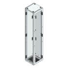 MEHLER - TSRM-Eckschrank BxTxH 400x400x2000mm inkl. Rückwand,Bodenblech, 1x Seitenwand