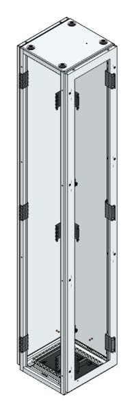 MEHLER - TSRM-Eckschrank BxTxH 400x400x2200mm inkl. Rückwand,Bodenblech, 1x Seitenwand