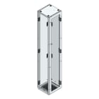 MEHLER - TSRM-Eckschrank BxTxH 400x400x2200mm inkl. Rückwand,Bodenblech, 1x Seitenwand