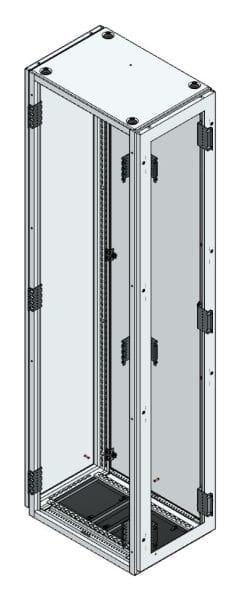 MEHLER - TSRM-Eckschrank BxTxH 400x600x2000mm inkl. Rückwand,Bodenblech, 1x Seitenwand