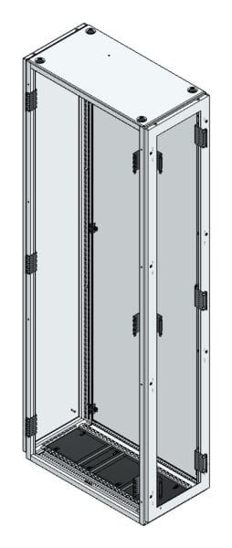 MEHLER - TSRM-Eckschrank BxTxH 400x800x2200mm inkl. Rückwand,Bodenblech, 1x Seitenwand