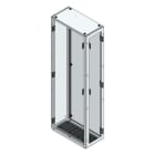 MEHLER - TSRM-Eckschrank BxTxH 400x800x2200mm inkl. Rückwand,Bodenblech, 1x Seitenwand