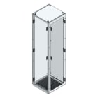 MEHLER - TSRM-Eckschrank BxTxH 600x600x2200mm inkl. Rückwand,Bodenblech, 1x Seitenwand