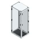 MEHLER - TSRM-Eckschrank BxTxH 600x800x1800mm inkl. Rückwand,Bodenblech, 1x Seitenwand
