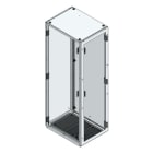 MEHLER - TSRM-Eckschrank BxTxH 600x800x2000mm inkl. Rückwand,Bodenblech, 1x Seitenwand