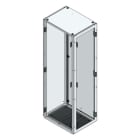 MEHLER - TSRM-Eckschrank BxTxH 600x800x2200mm inkl. Rückwand,Bodenblech, 1x Seitenwand