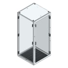 MEHLER - TSRM-Eckschrank BxTxH 800x800x1800mm inkl. Rückwand,Bodenblech, 1x Seitenwand