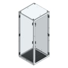 MEHLER - TSRM-Eckschrank BxTxH 800x800x2000mm inkl. Rückwand,Bodenblech, 1x Seitenwand