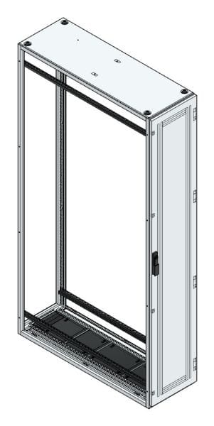 MEHLER - Anreihschrank BxHxT 400x2200x1200mm o. Rückwand, o. Seitenwand, m. Türe 1fl.