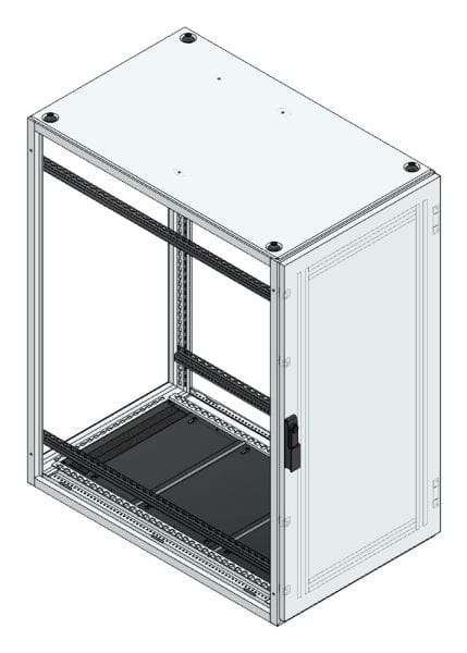 MEHLER - Anreihschrank BxHxT 600x1200x1000mm o. Rückwand, o. Seitenwand, m. Türe 1fl.
