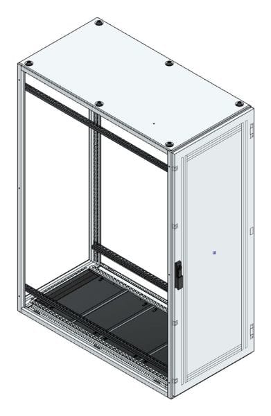 MEHLER - Anreihschrank BxHxT 600x1600x1200mm o. Rückwand, o. Seitenwand, m. Türe 1fl.