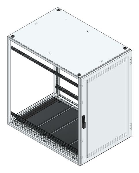 MEHLER - Anreihschrank BxHxT 800x1200x1200mm o. Rückwand, o. Seitenwand, m. Türe 1fl.