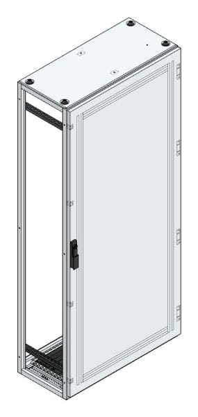 MEHLER - Anreihschrank BxHxT 800x1800x400mm o. Rückwand, o. Seitenwand, m. Türe 1fl.