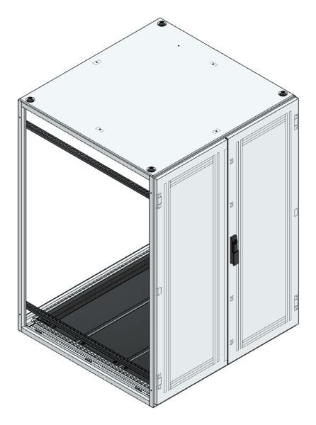 MEHLER - Anreihschrank BxHxT 1000x1400x1000mm o. Rückwand, o. Seitenwand, m. Türe 2fl.