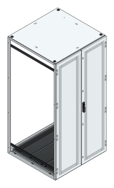 MEHLER - Anreihschrank BxHxT 1000x2000x1000mm o. Rückwand, o. Seitenwand, m. Türe 2fl.